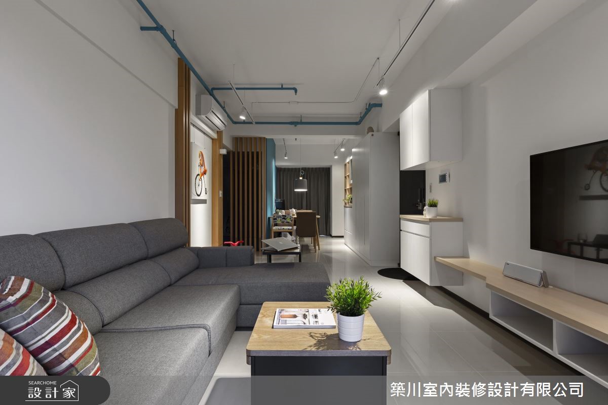 23 坪新成屋,是 2 大 1 小 1 貓的居住空間,女主人為