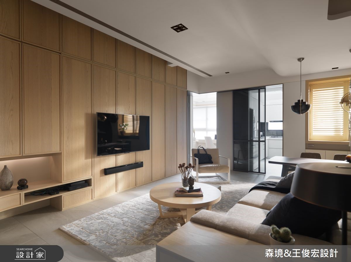 22 坪簡約風住宅,以「圓」形塑出單身宅的生活樣貌,