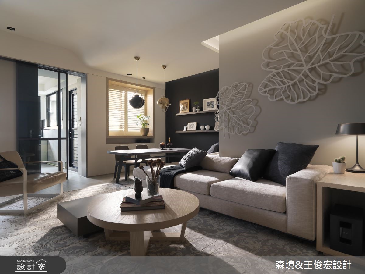 22 坪簡約風住宅,以「圓」形塑出單身宅的生活樣貌,