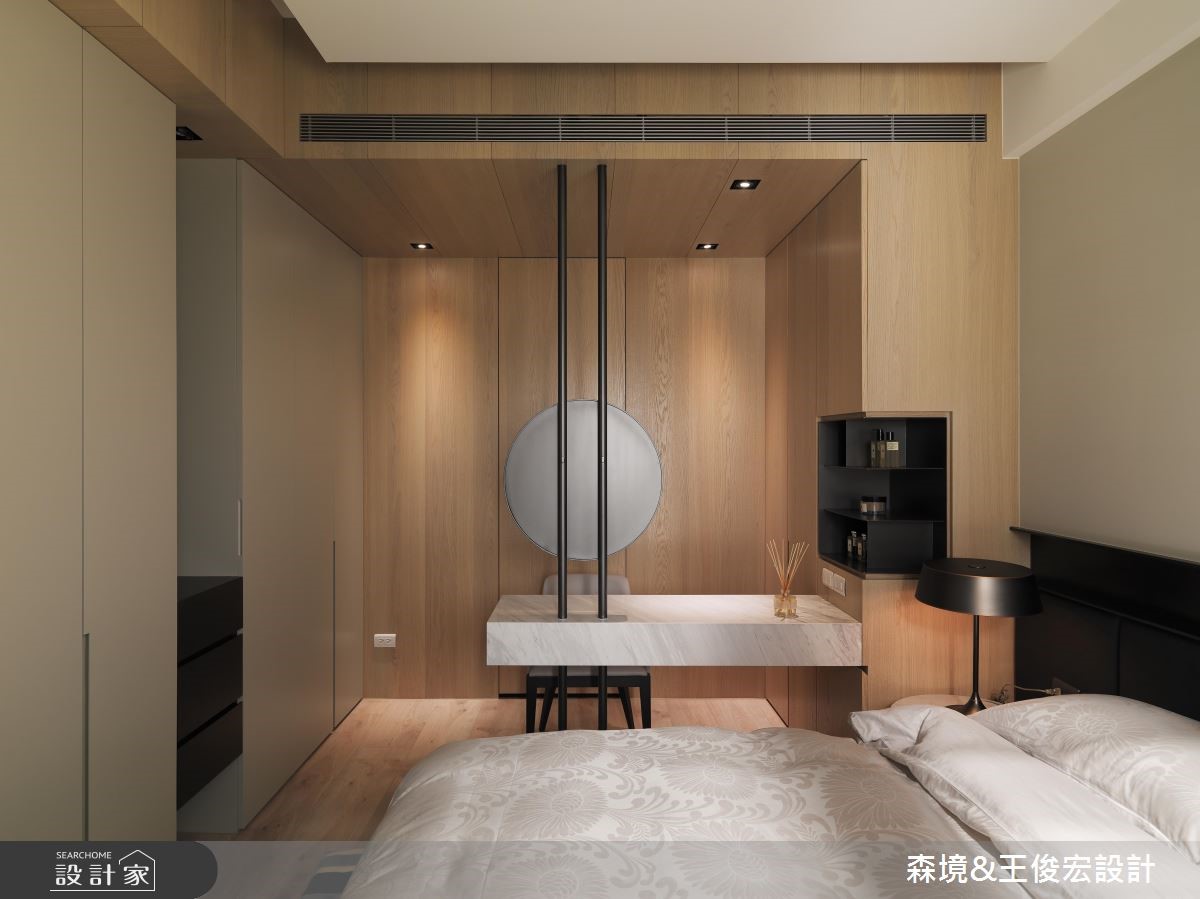 22 坪簡約風住宅,以「圓」形塑出單身宅的生活樣貌,