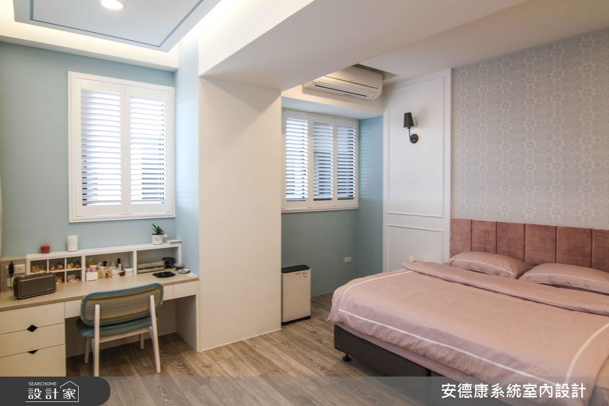 1 家 5 口的 32 坪混搭風新居,以極簡線條的美式及鄉