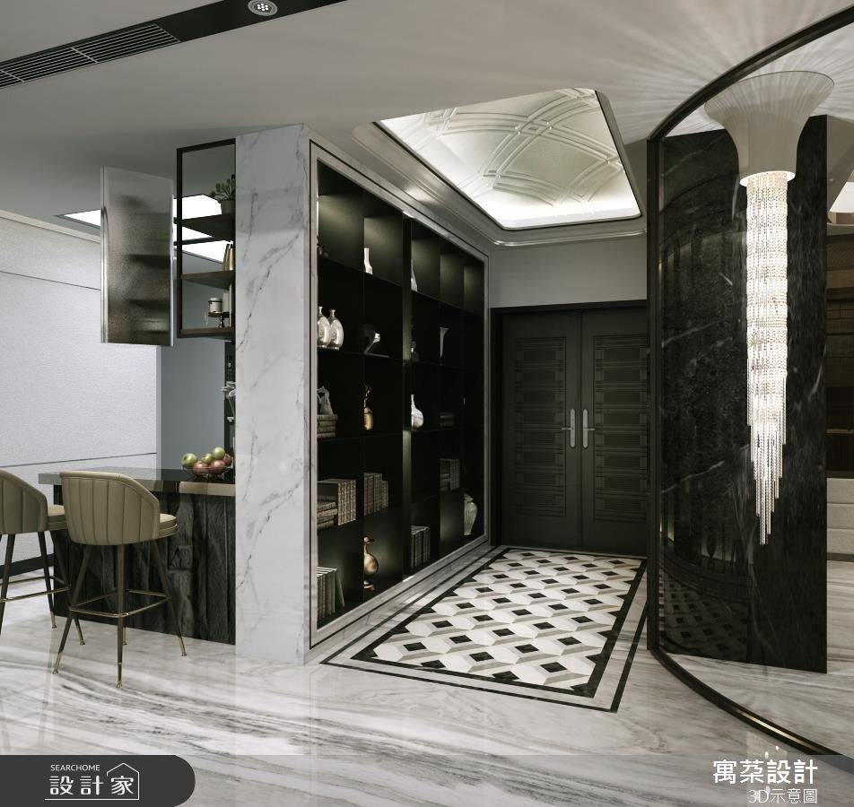 80 坪大宅,設計師援引大面落地窗之便,發揮好景觀優