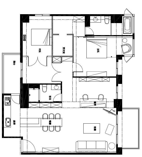 平面圖提供_iA Design荃巨設計。 平面圖提供_iA Design荃巨設計。