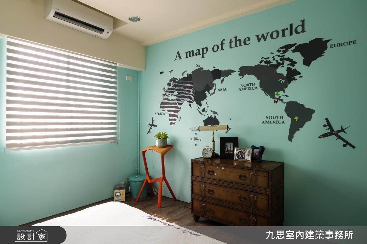 18 坪的混搭風樓中樓,因應小坪數老屋的限制,重新規