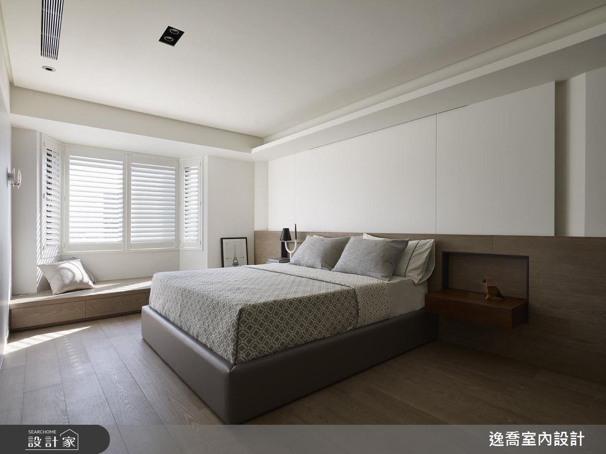 80 坪現代風樓中樓,為三代同堂住宅,高質感簡約中帶
