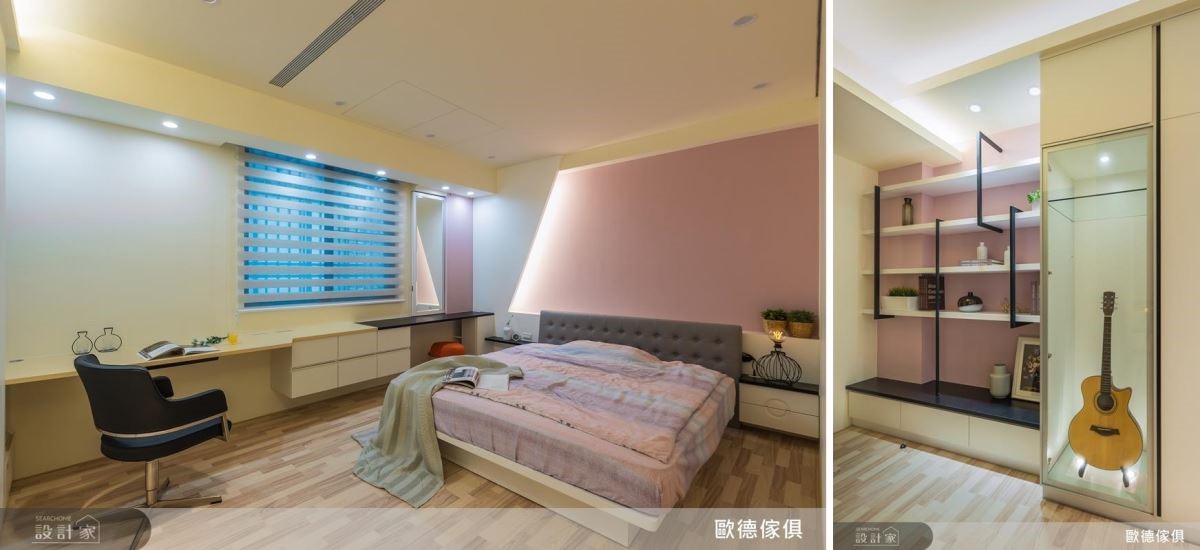 屋主是事業有成的中青代,沒有訂製系統家具的經驗,此