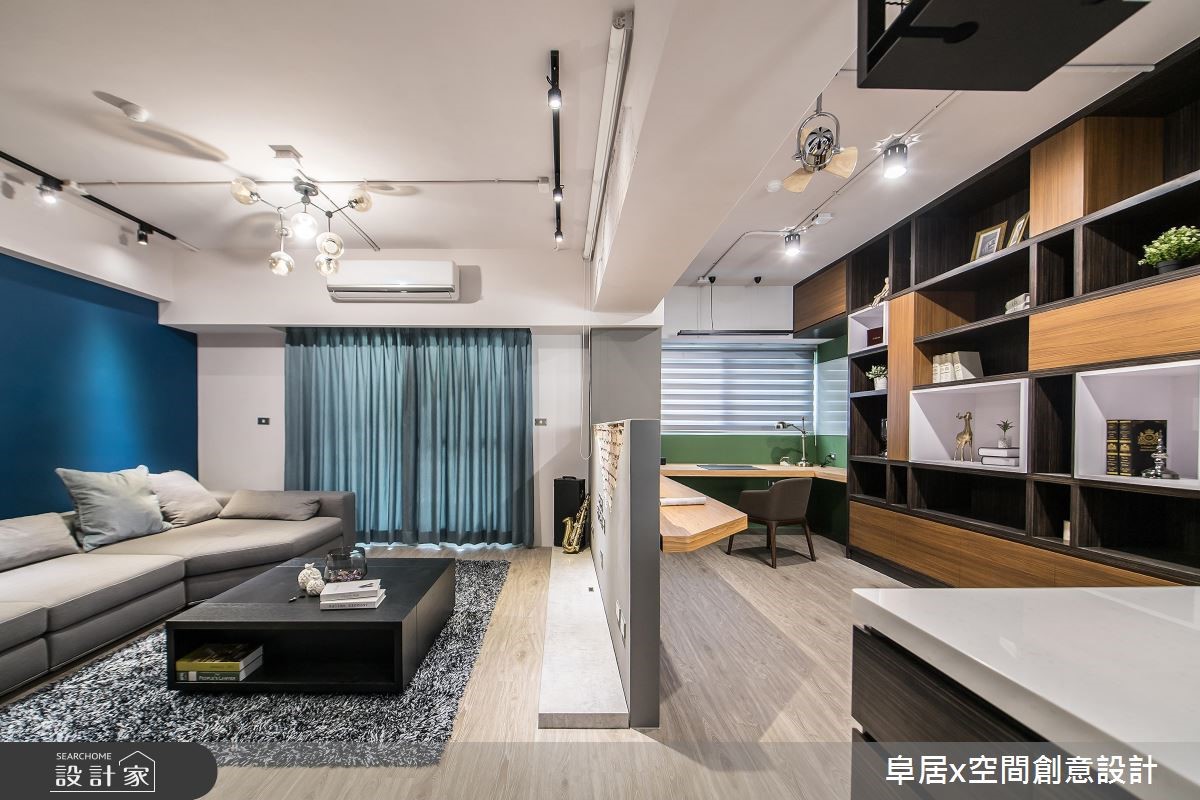 26 坪老屋,設計師以 Loft 風定調空間,替充滿斥子之