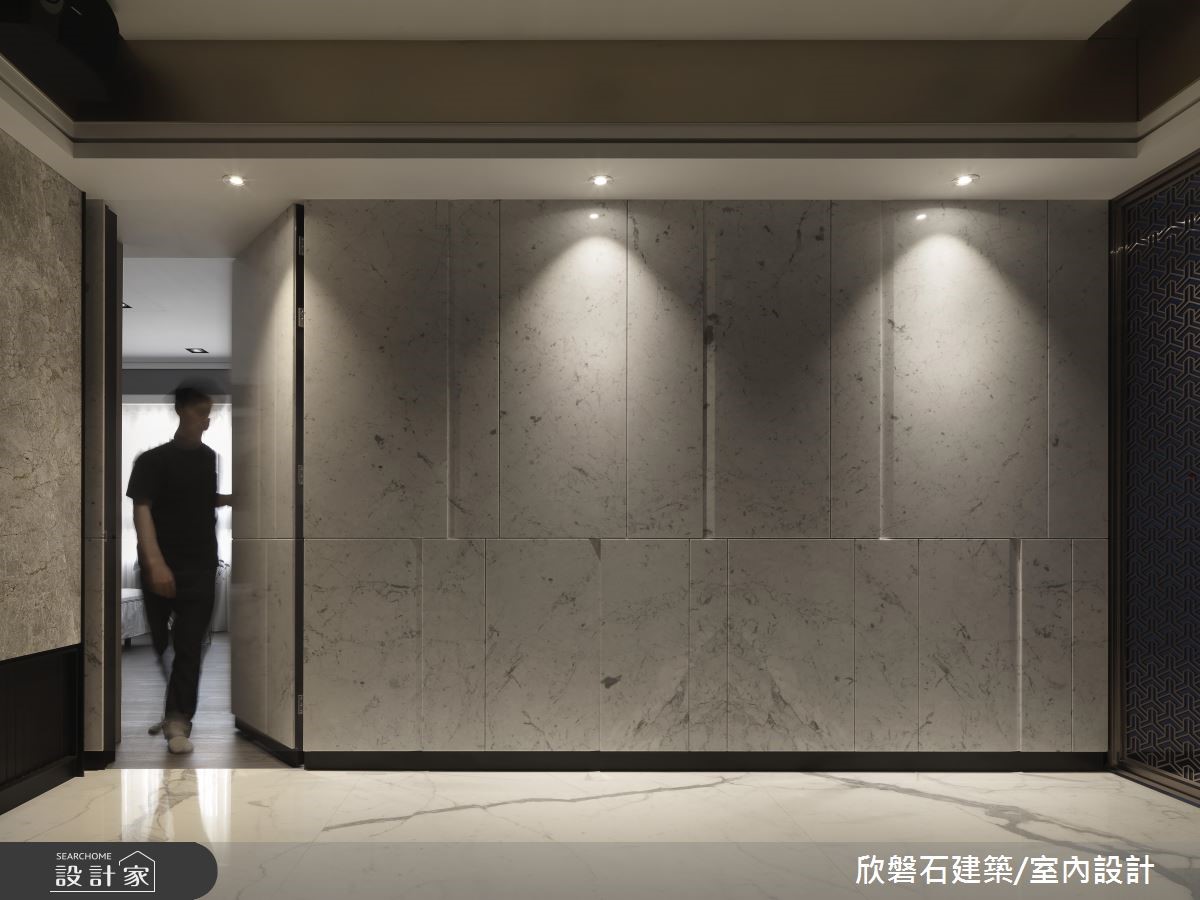 176 坪的現代風豪邸,為了展現大宅內歛的時尚風範,在