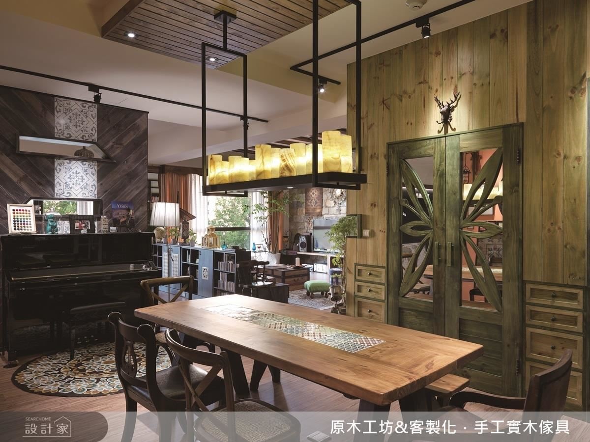 不少人喜愛原木溫潤的觸感,卻不敢讓它暴露在柴米油鹽