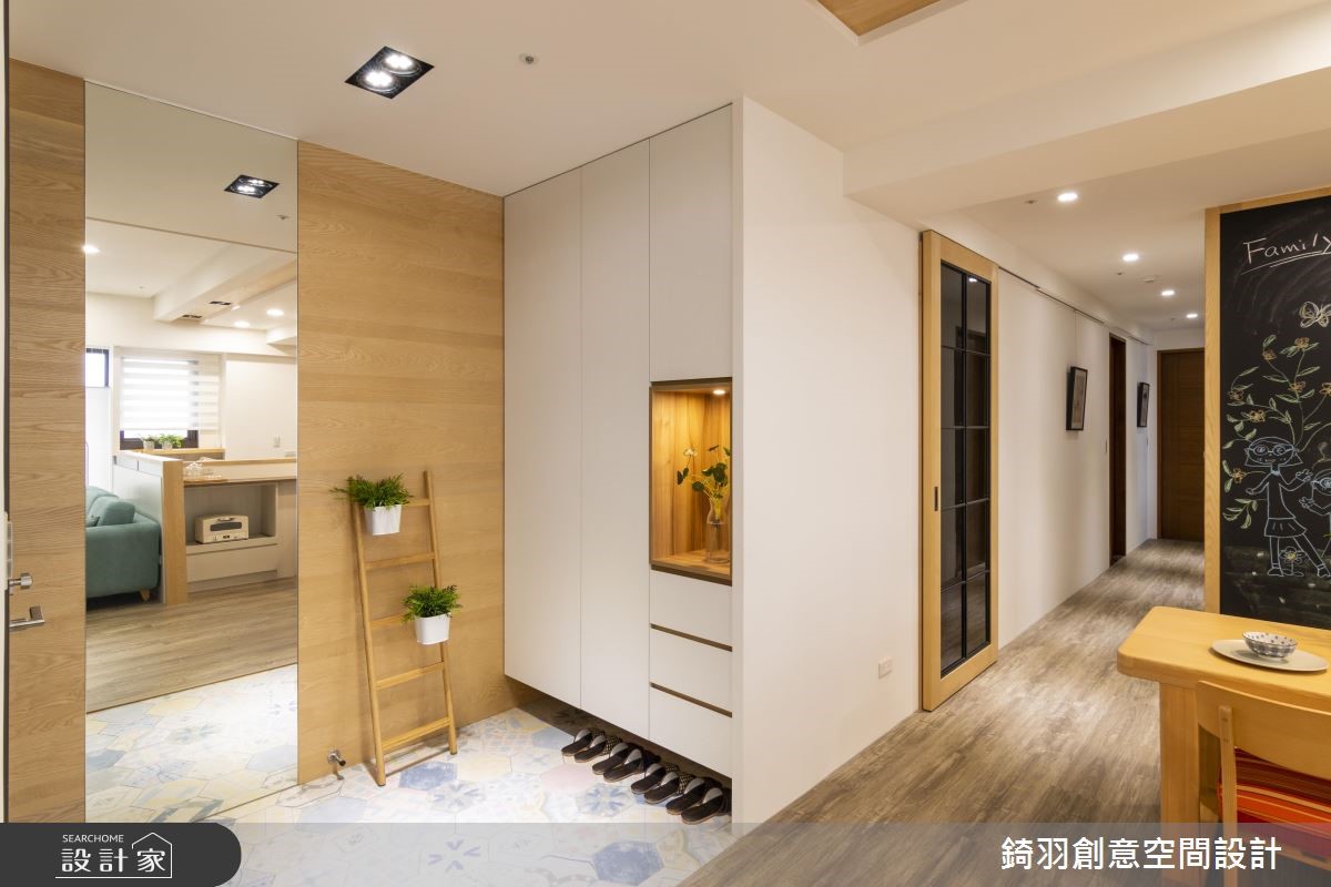 25 坪北歐風居家,設計師減少居家內的實體隔間牆,透