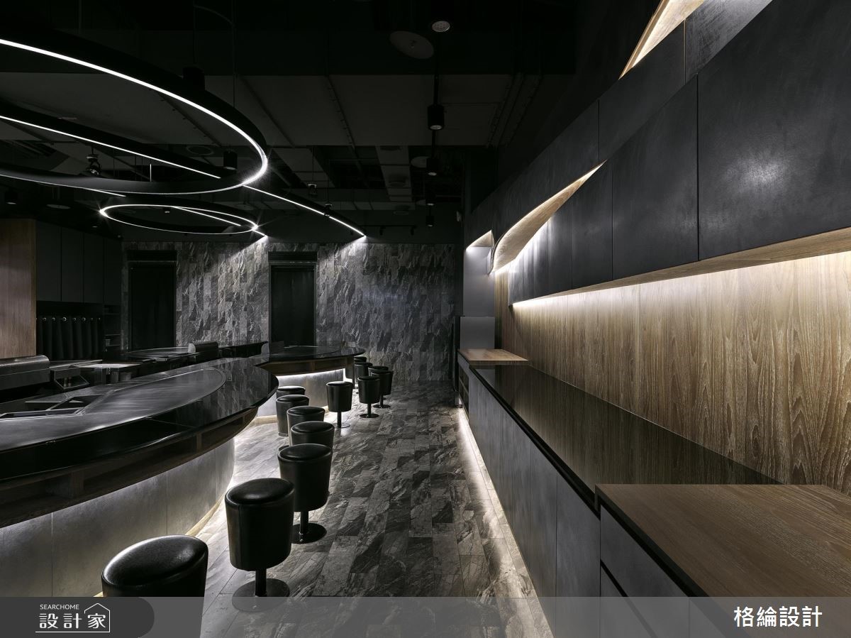 現今已有十間餐廳的「凱林鐵板燒」,在台北的店面設計