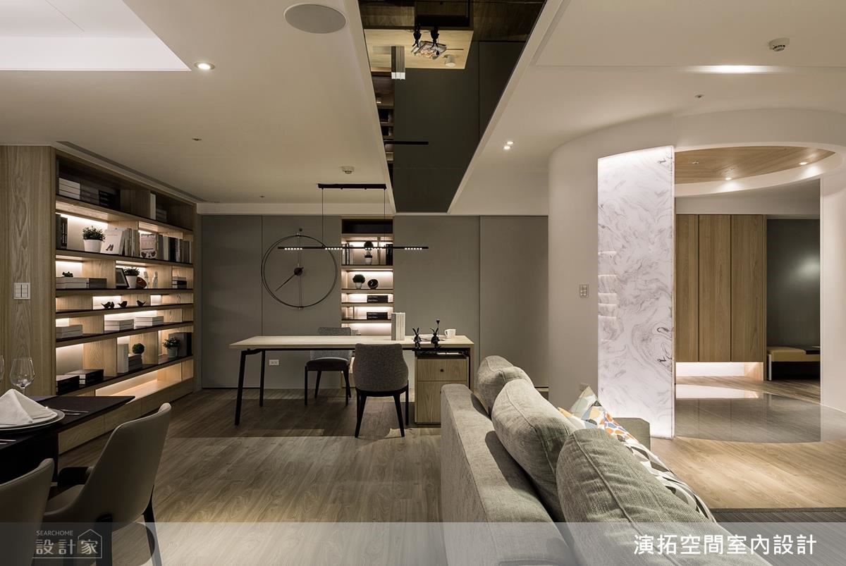 在人口密集的都會區,演拓空間室內設計團隊,卻能運用