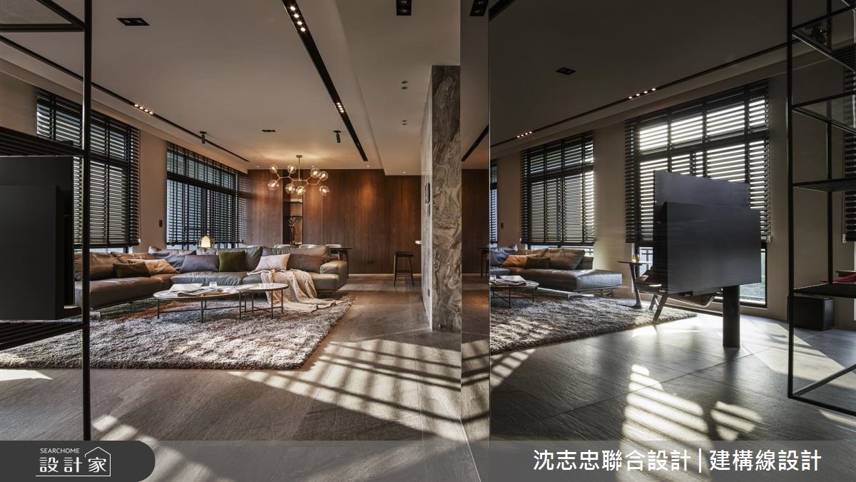 開放的明亮空間裡,俐落、潔淨的線條勾勒出視覺力道,