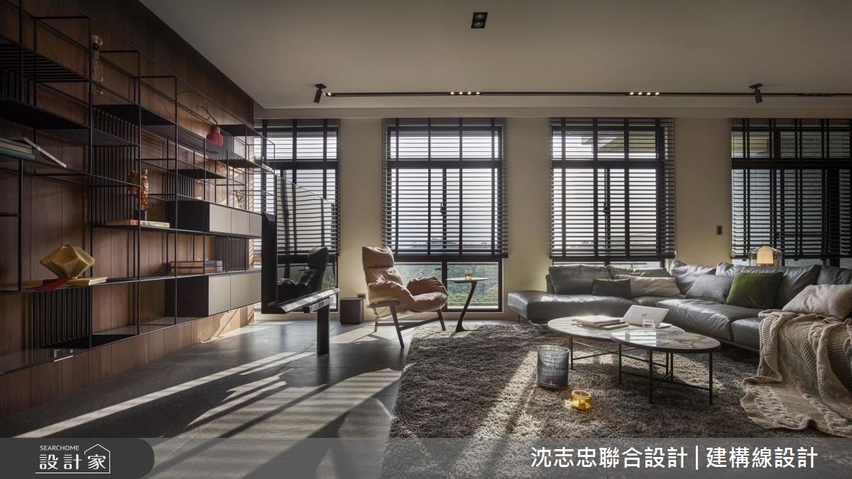 開放的明亮空間裡,俐落、潔淨的線條勾勒出視覺力道,