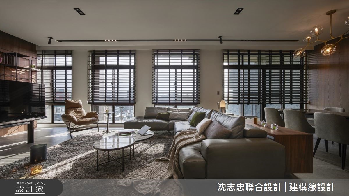 開放的明亮空間裡,俐落、潔淨的線條勾勒出視覺力道,