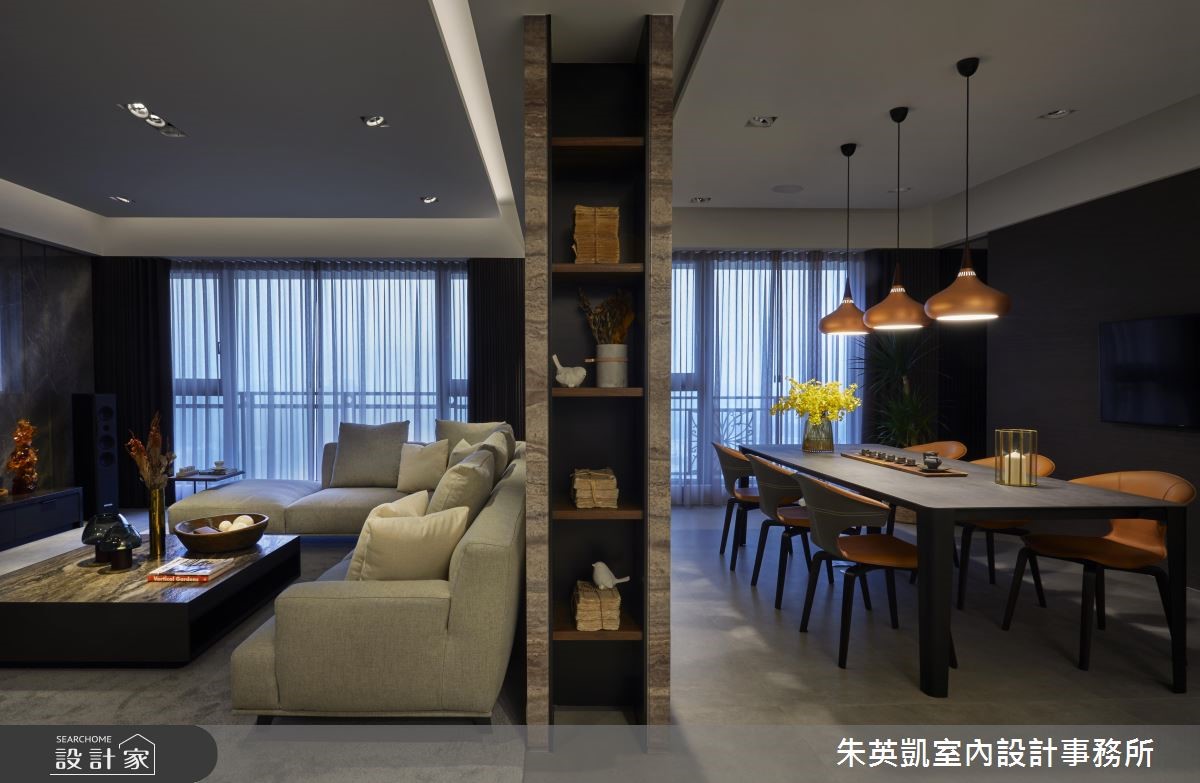 50 坪現代風屋主為長期在中國工作的夫妻,退休後有著