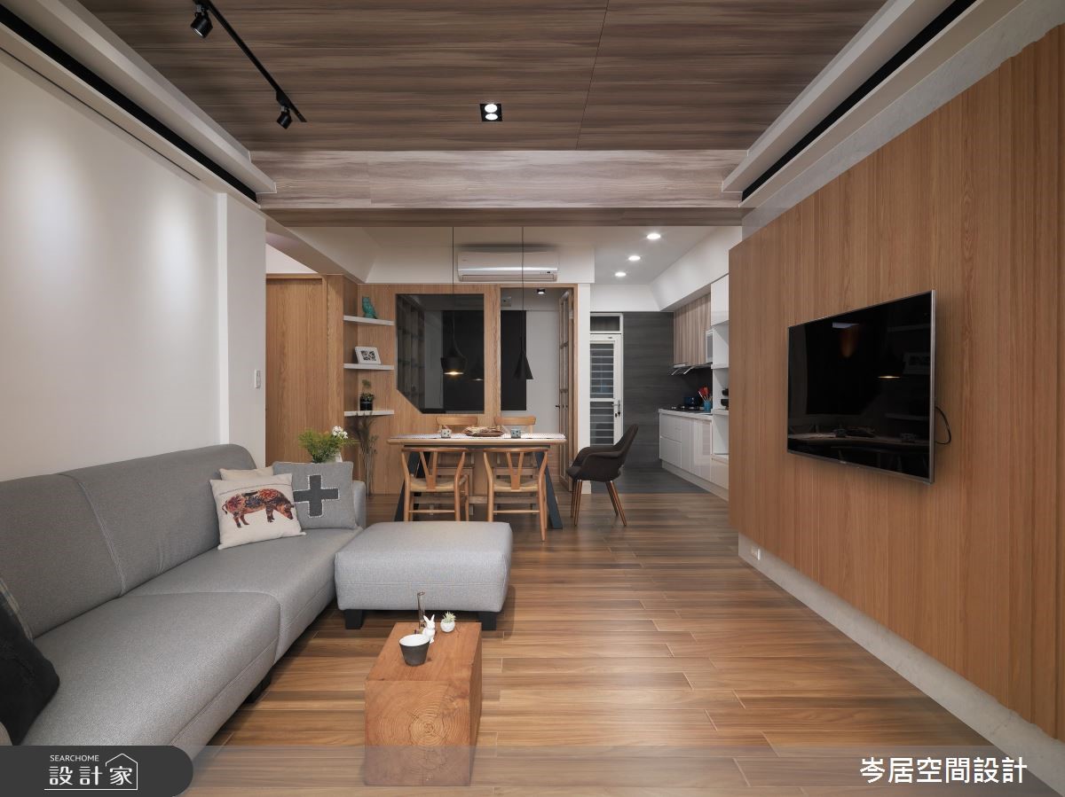 24坪老屋,設計師首先更新屋況,將水電、管線全部換新