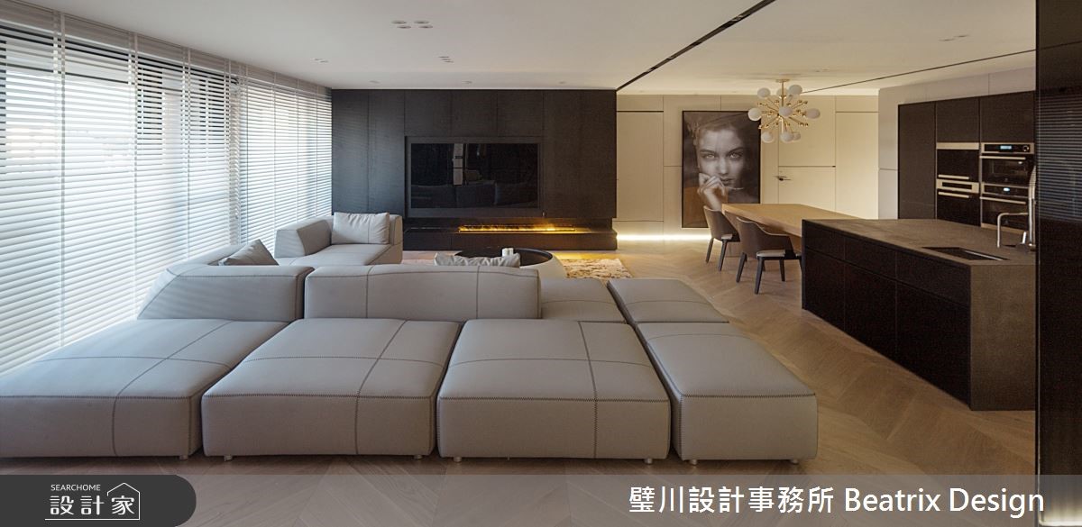 70 坪大宅,設計師跳脫傳統思維,運用現代簡約風締造