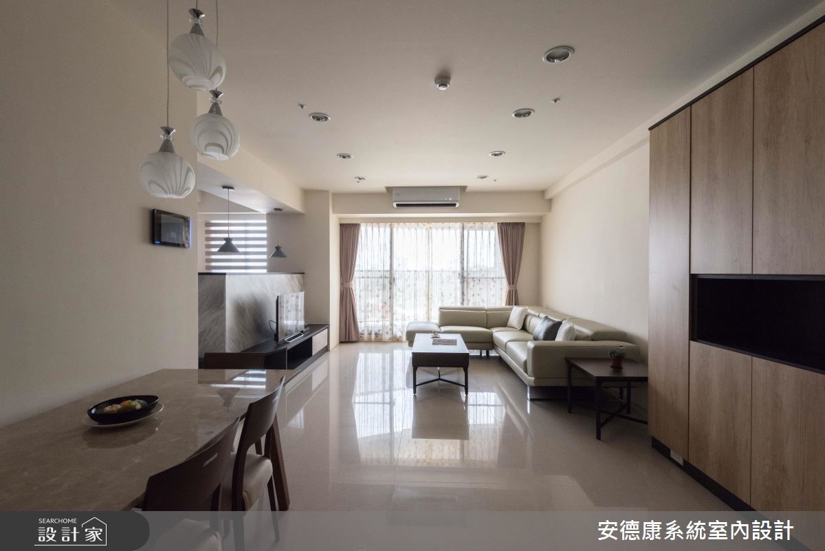 25 坪簡約風新居為屋主夫婦第一個家,考量到年幼的小
