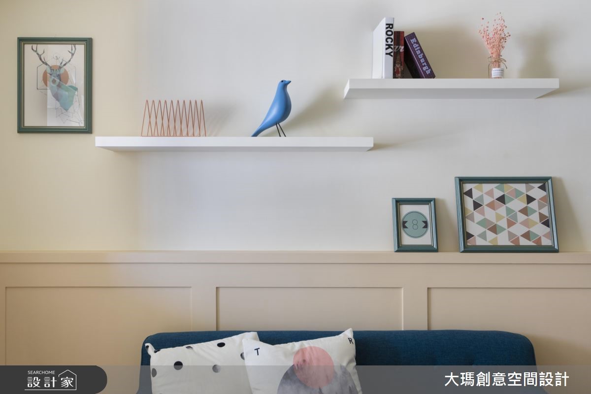 19 坪的北歐宅因為突兀的樑柱,使得空間破碎,設計師