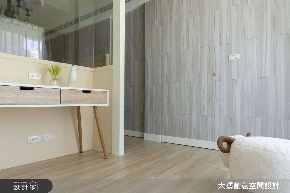 19 坪的北歐宅因為突兀的樑柱,使得空間破碎,設計師