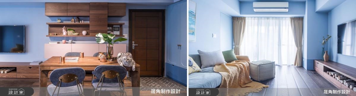 經常遠赴歐洲演出的樂團指揮家,偌大的空間住著夫妻俩