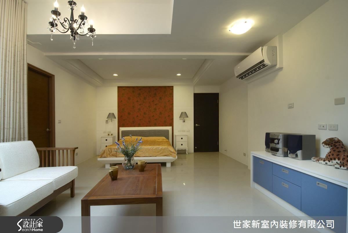 80 坪的四層樓透天別墅,一樓是交流情感的公領域,其