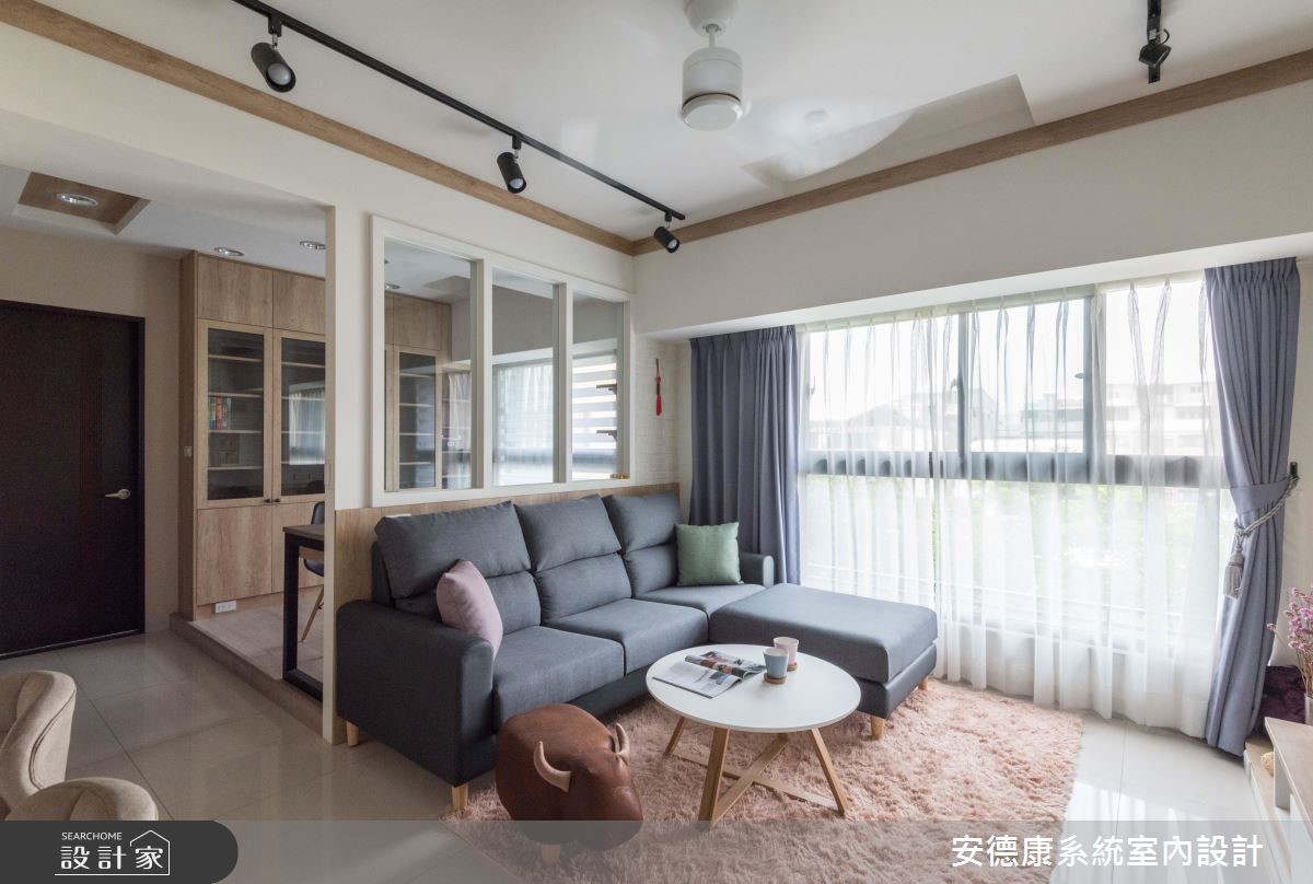 20坪居家,設計師挹注質樸溫潤的北歐風格,並同步整頓