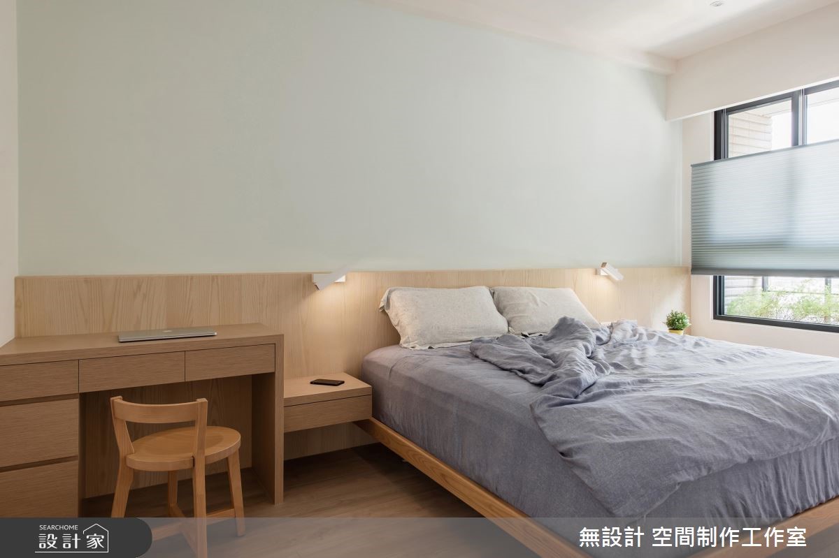 30 坪居家空間,設計師給予自然質樸的木皮建材,並按