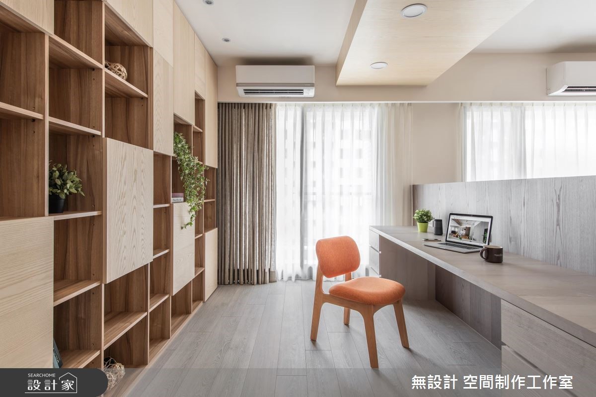 30 坪居家空間,設計師給予自然質樸的木皮建材,並按