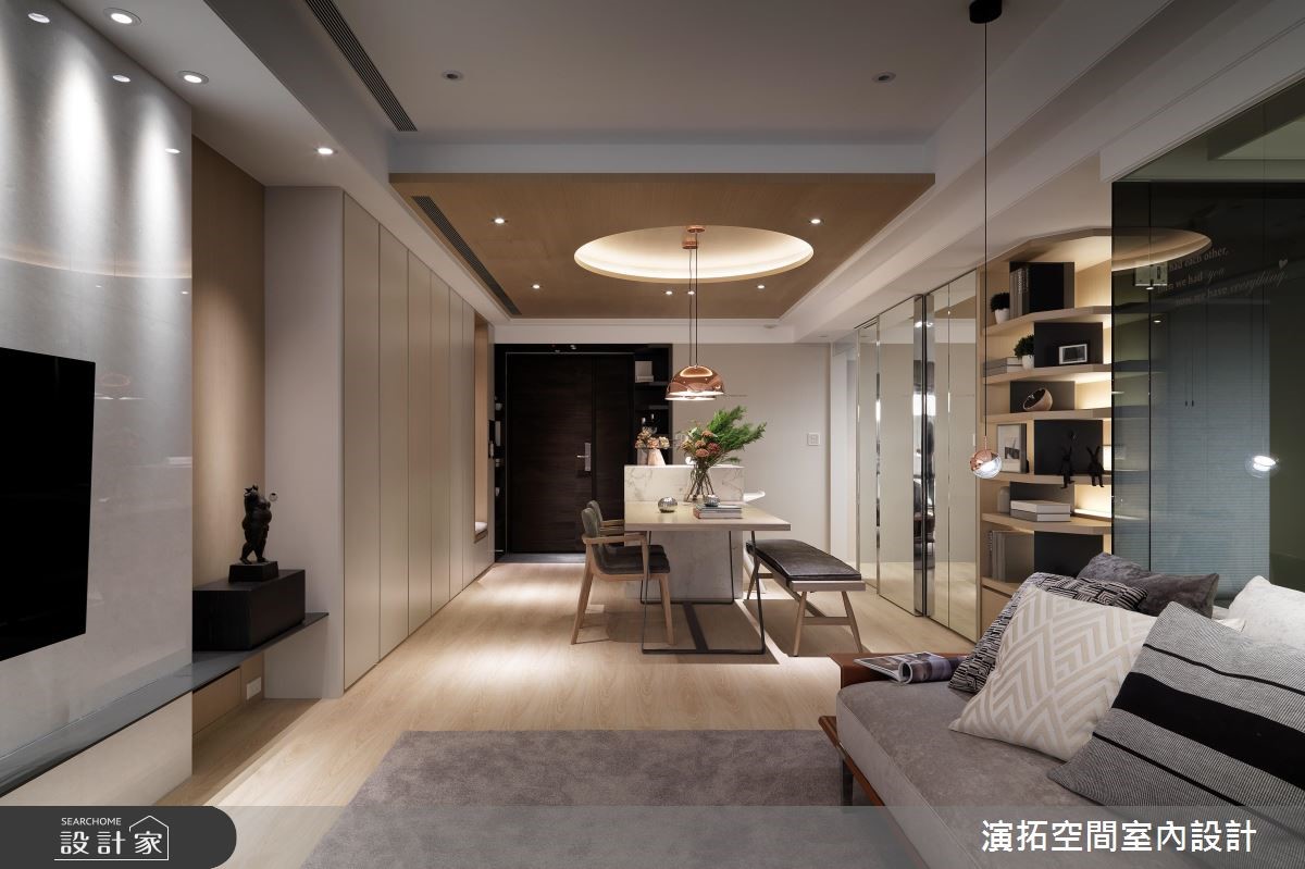 32坪簡約風居家,設計師在客變階段就已承接,減少後續