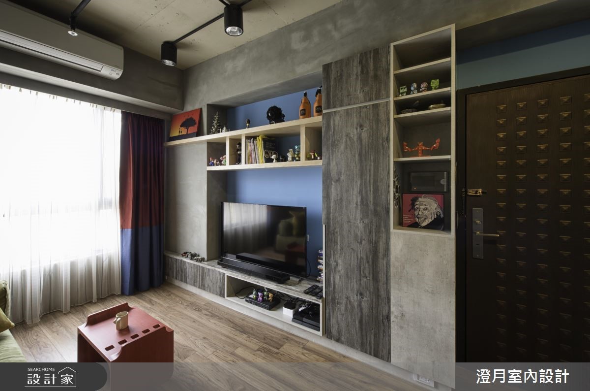 16坪 Loft風住宅,為屋主與兩隻愛貓的共享空間,設計