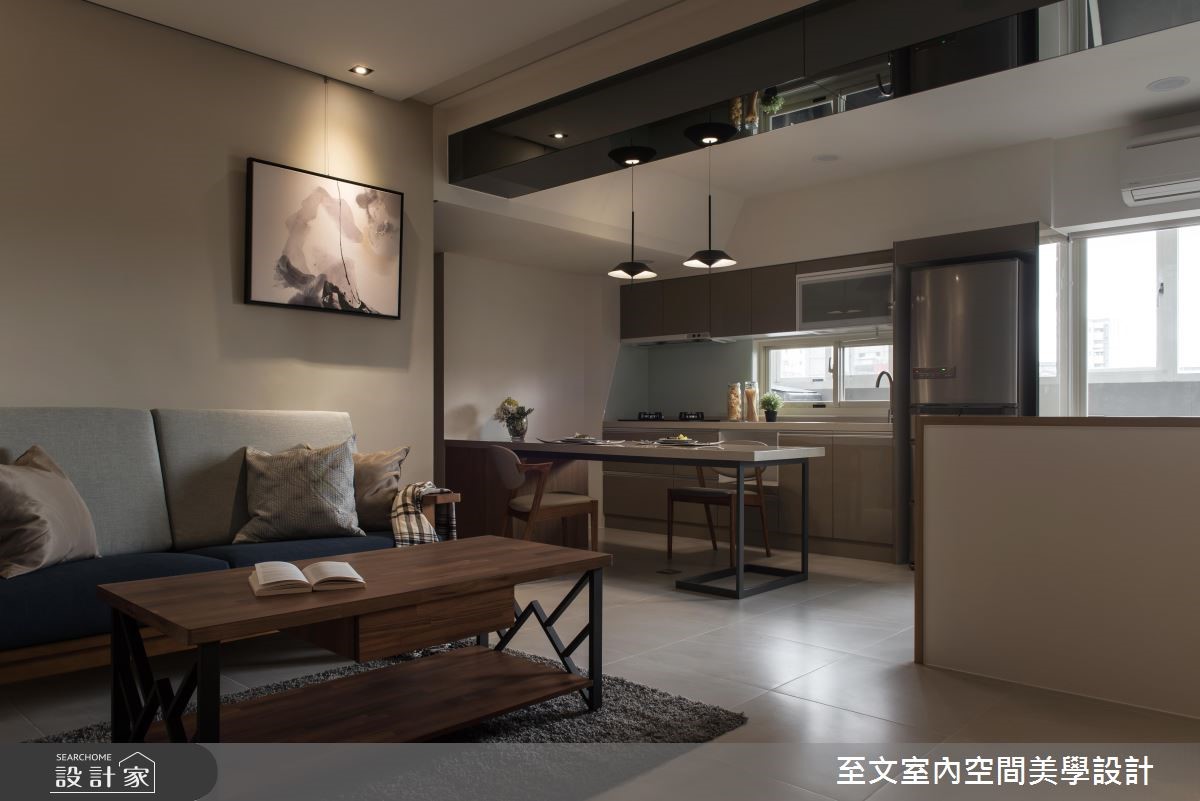 作為退休宅使用的24坪老屋,設計師將屋況翻新,改善樑