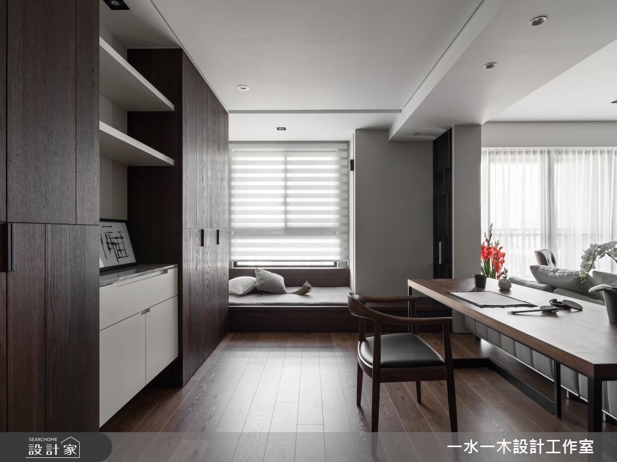 設計師在見到 45 坪住宅的屋主後,就對他的溫文儒雅印