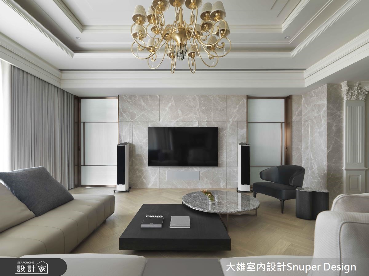 以現代風格為基底,注入古典風情的優雅與細緻,空間裡