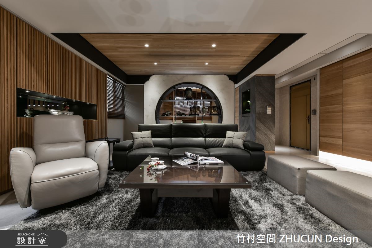 75 坪新東方風大宅,位於自建透天別墅的頂層,裡頭住