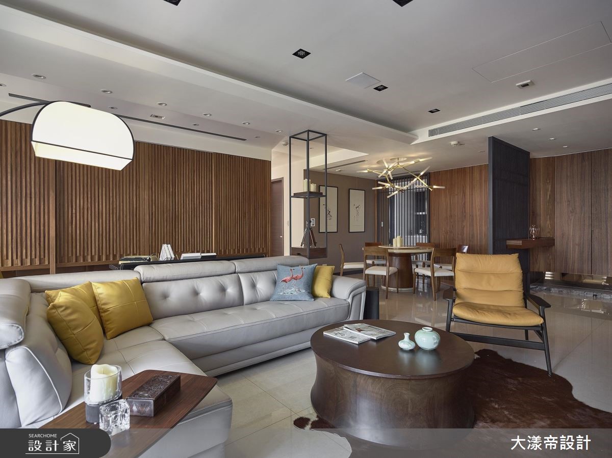 日式禪風-內湖區室內設計案例：同棟不同戶，照料好感情，爸媽的新東方風大宅