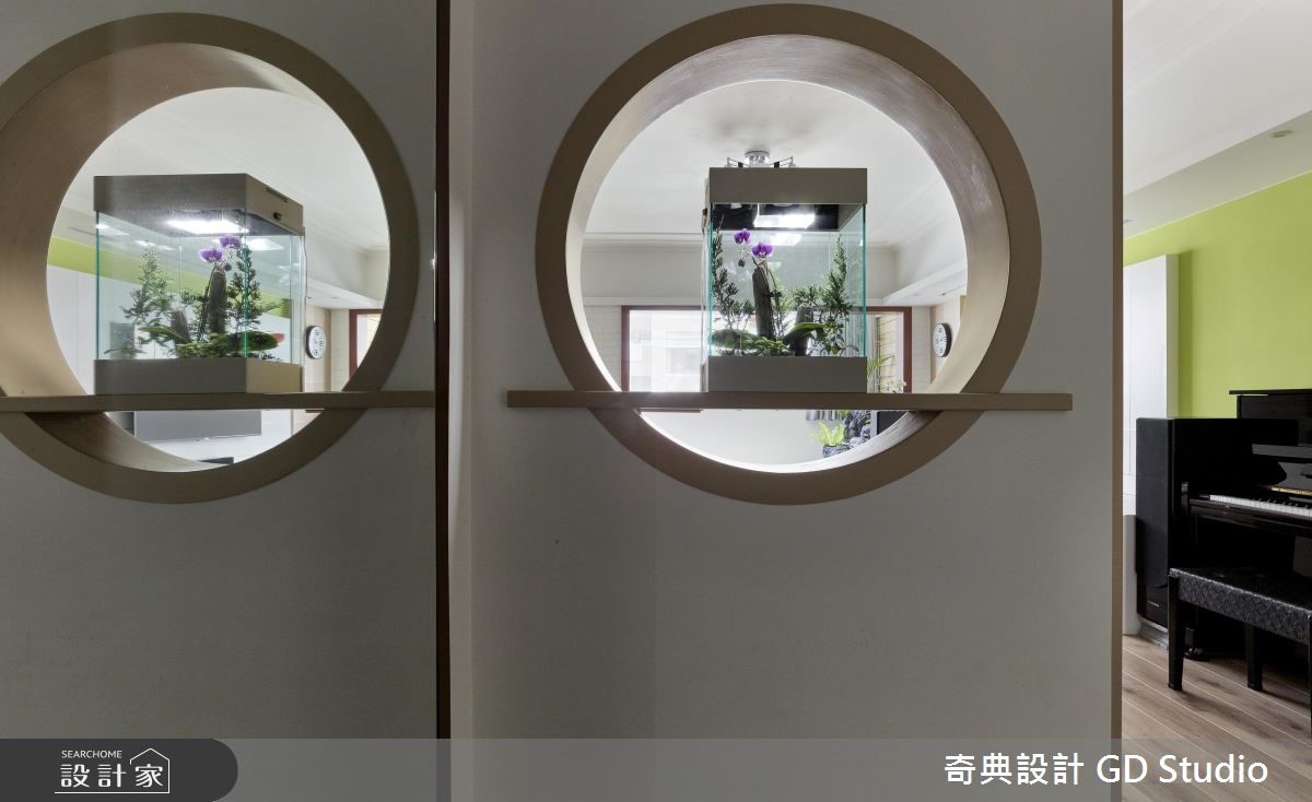 60 坪老屋,歷經格局修改、管線翻新後,採以休閒風作