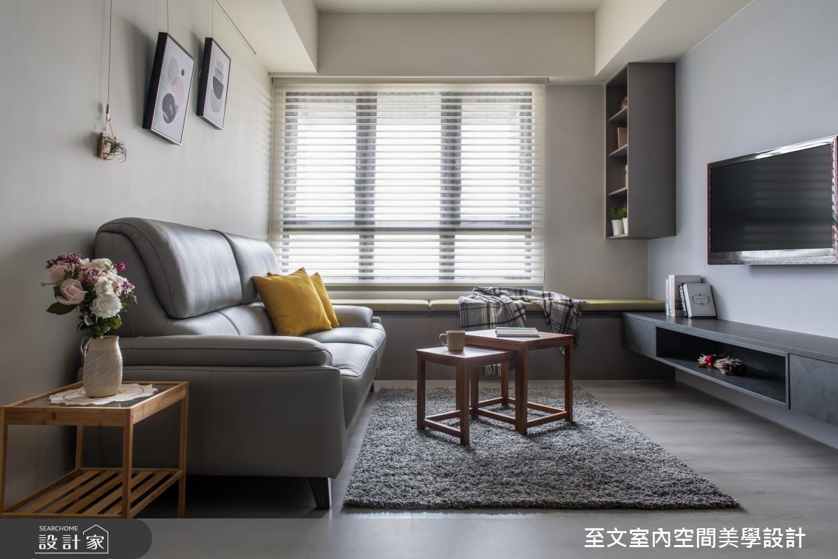 21 坪居家,設計師依循年輕夫妻的居住需求,於空間挹