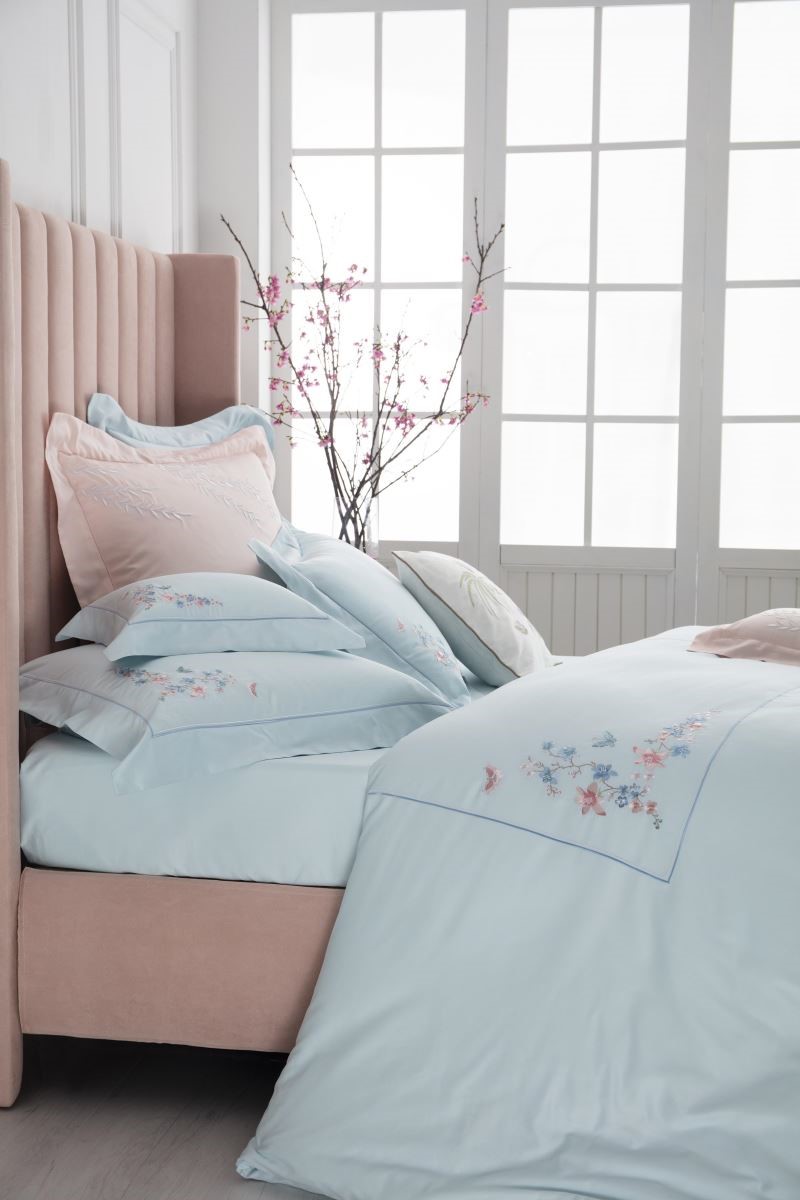 Wedgwood蝶舞+清楊刺繡床組 Wedgwood蝶舞+清楊刺繡床組