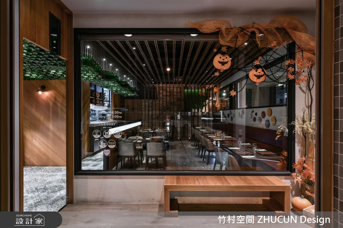 47 坪的「J one義法餐酒館」,為旅居國外米其林餐廳的