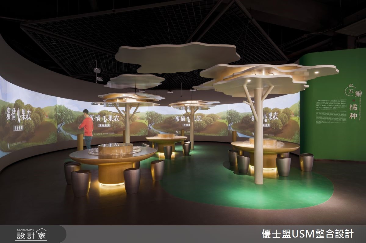 300 坪現代風展場,為一間柑橘博物館,從柑橘歷史到文