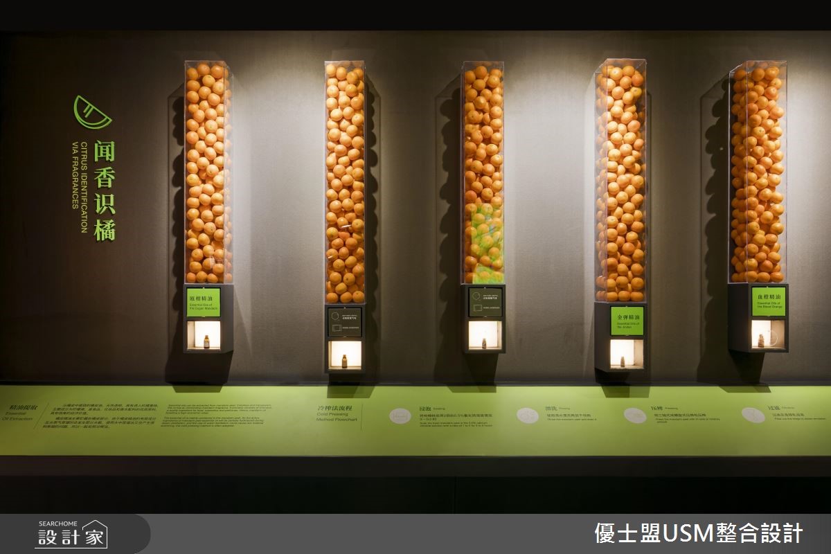 300 坪現代風展場,為一間柑橘博物館,從柑橘歷史到文
