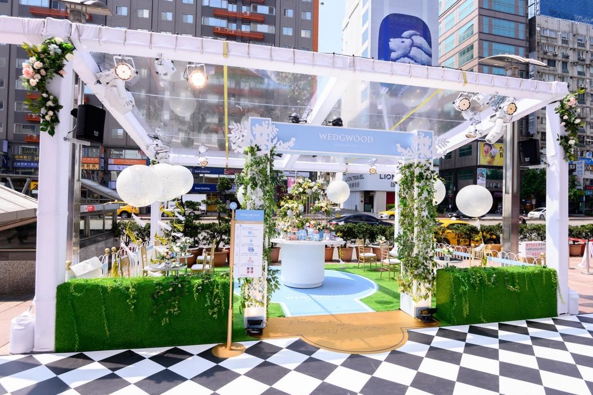 Wedgwood首座城市茶屋花園實景。 Wedgwood首座城市茶屋花園實景。