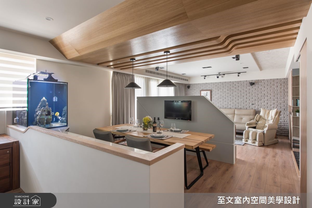 31 坪混搭風,屋主為一對年輕夫妻,喜歡輕盈紓壓中帶