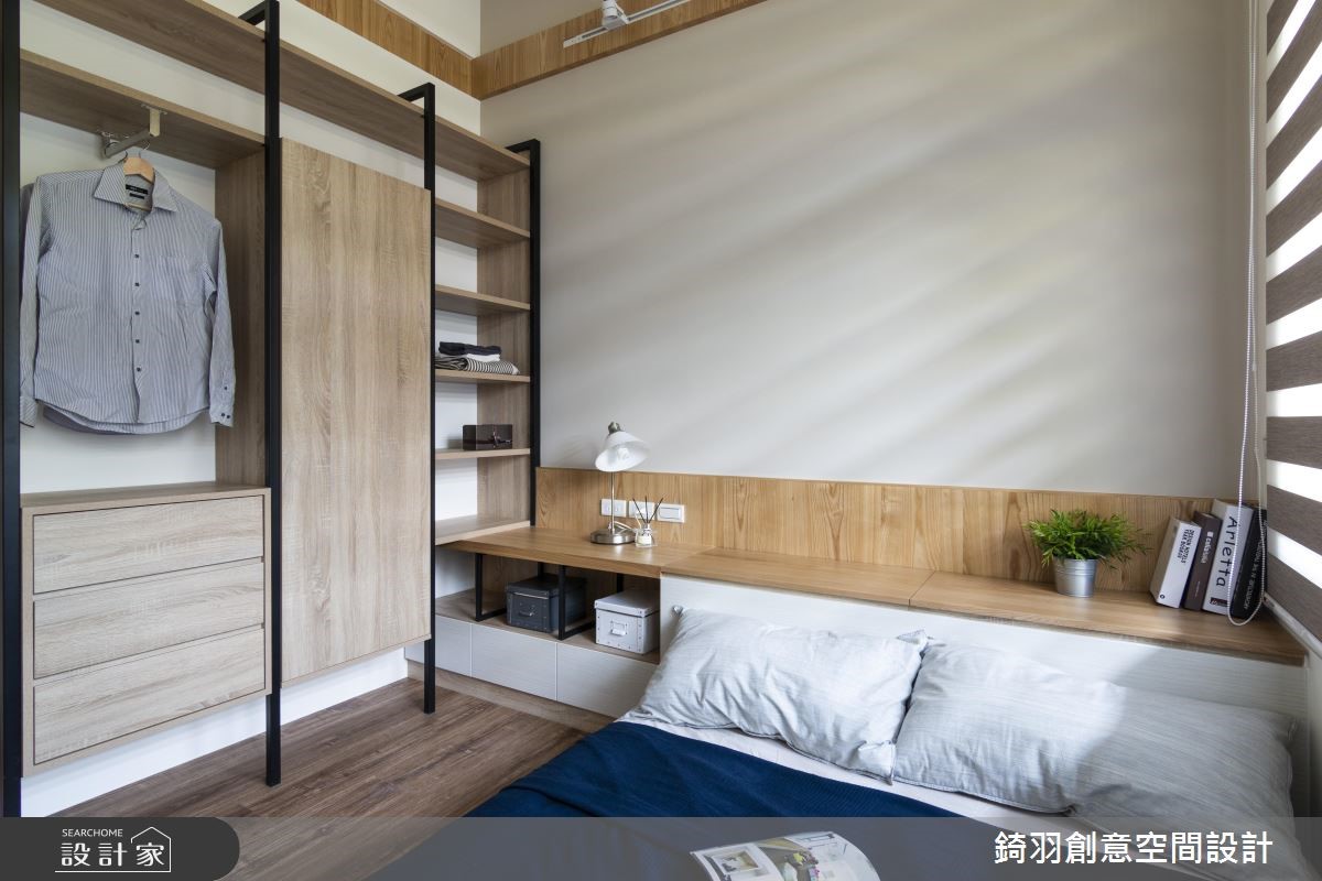 25 坪簡約風為挑高型住宅,擁有樓高及戶外陽台優勢,