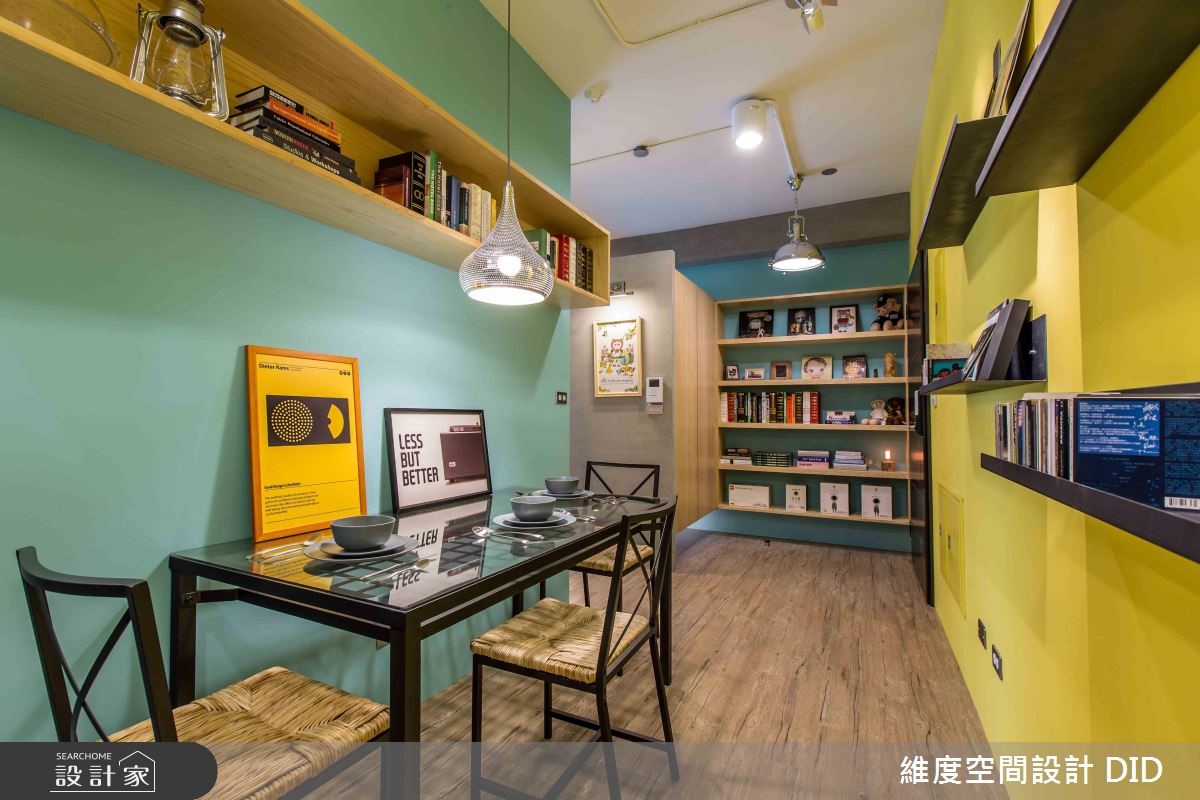 女屋主與長輩的 13 坪小天地,透過色塊藝術美學,營造