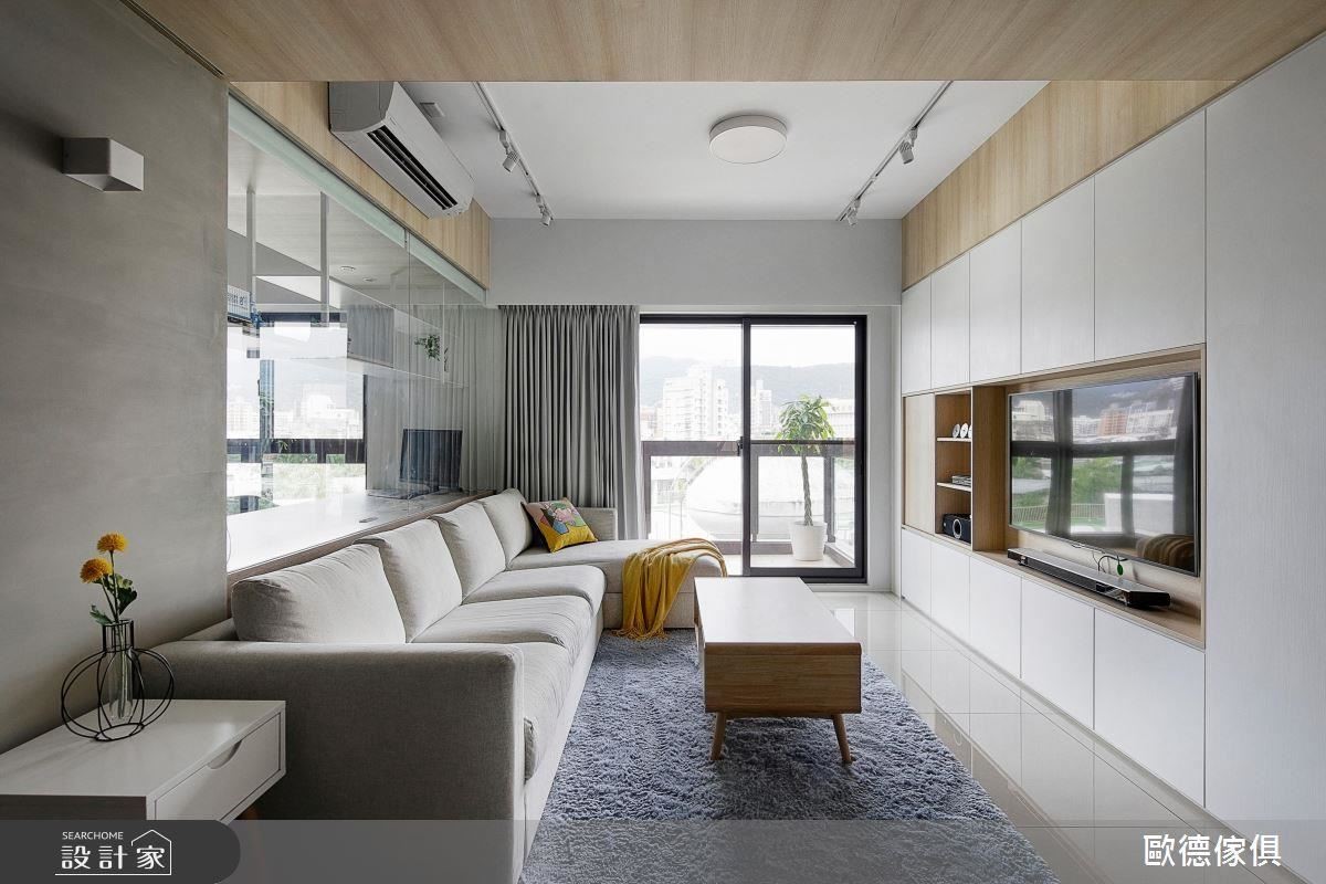 喜歡日式簡約風的蔡阿嘎,新家兼具住家及工作室,需要大量收納,歐德傢俱客製化滿足蔡阿嘎收納需求及展示空間。 喜歡日式簡約風的蔡阿嘎,新家兼具住家及工作室,需要大量收納,歐德傢俱客製化滿足蔡阿嘎收納需求及展示空間。