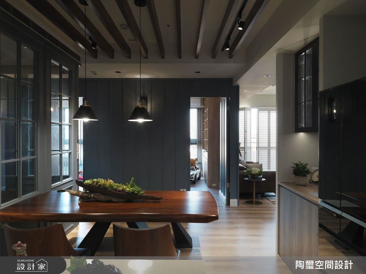 以混搭的美式風格,讓整體設計符合屋主對風格、色彩的
