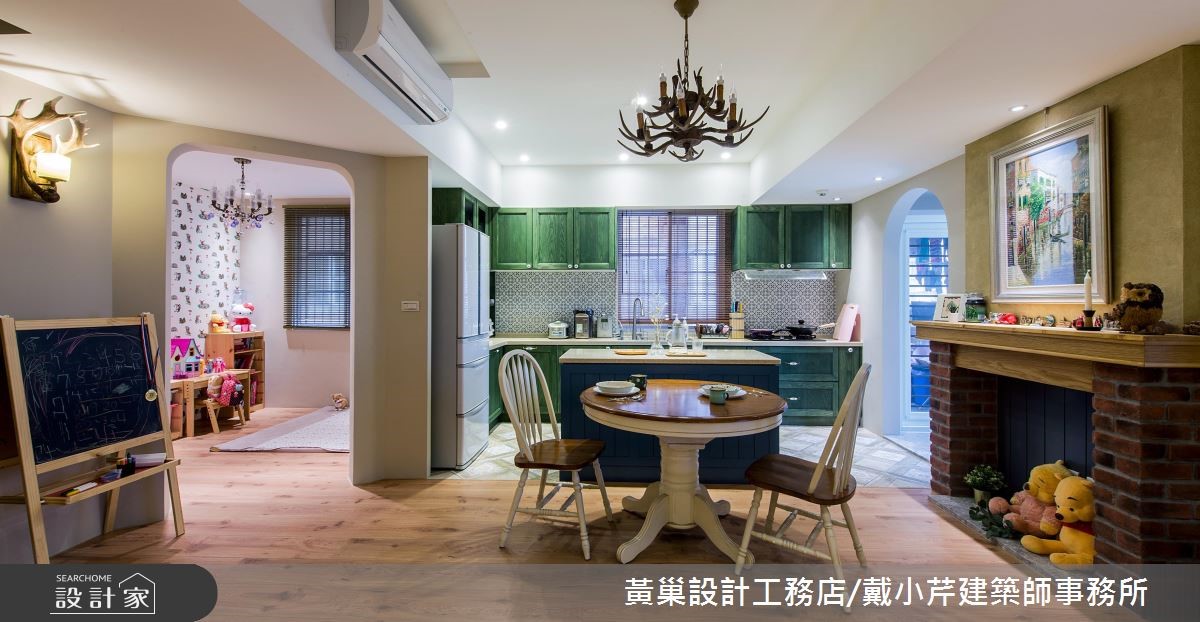 50 坪複層中古屋的屋主夫妻,相當喜愛鄉村風的舒適與